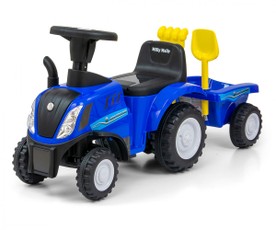 Vaikiškas paspiriamas traktoriukas New Holland T7, mėlynas