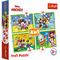 TREFL MICKEY MOUSE 12+15+20+24 dėlionių rinkinys „Peliukas Mikis“