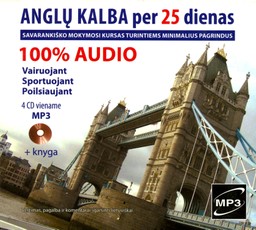 Anglų kalba per 25 dienas. Audio kursas (MP3+knyga)