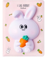 Užrašų knygelė SQUISHY „Rabbit“, 128 lapų