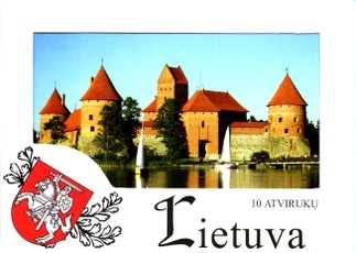 Turistinių atvirukų rinkinys 10 vnt.