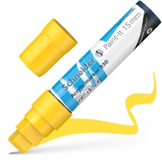Žymeklis akrilinis Paint-lt 330 15mm geltonas