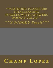 ***A SUDOKU Puzzle*200 Challenging Puzzles*with Answers Book42*Vol.42***