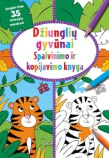 Džiunglių gyvūnai. Spalvinimo ir kopijavimo knyga