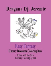 Easy Fantasy Cherry Blossoms Coloring Book