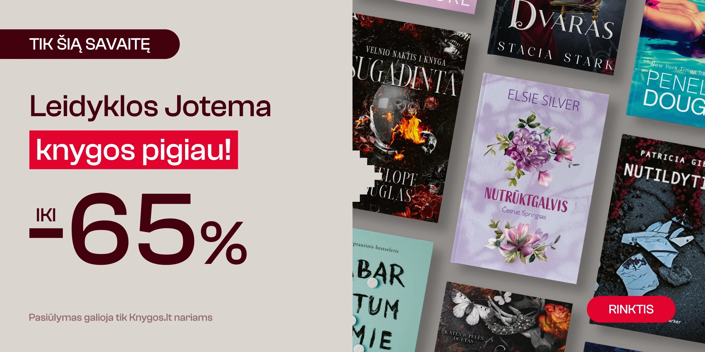 Leidyklos JOTEMA knygoms iki -65%!