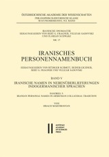 Iranische Namen in Nebenüberlieferungen indogermanischer Sprachen, Band V