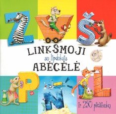 Linksmoji abėcėlė su lipdukais