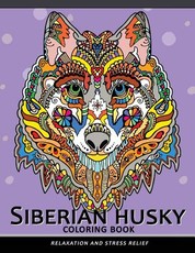 Siberian husky coloring book