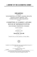 A report on the G8 dementia summit