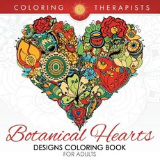 Botanical Hearts Designs Coloring Book For Adults