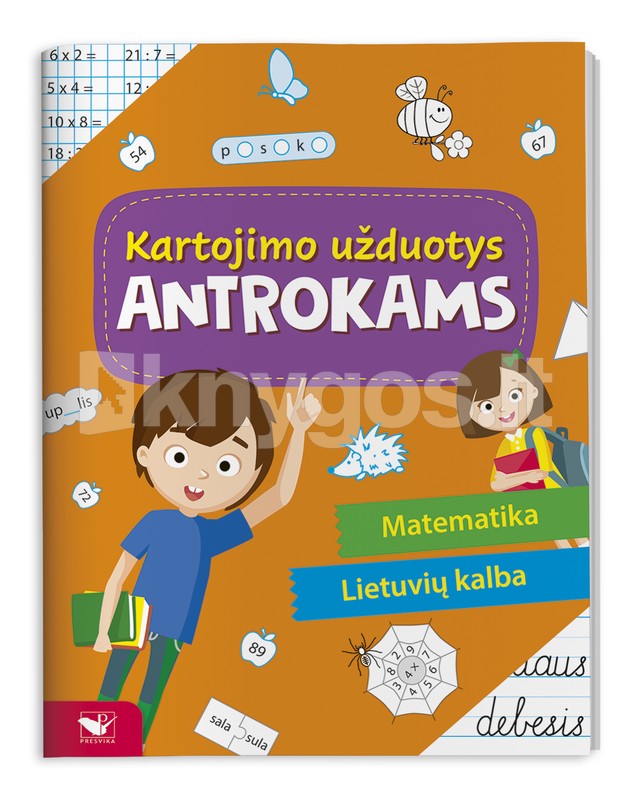 Kartojimo užduotys antrokams. Matematika. Lietuvių kalba