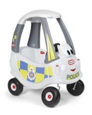 Little Tikes Cozy Coupe – vaikiškas paspiriamas automobilis „Policija“, baltas