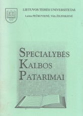 Specialybės kalbos patarimai