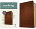 NLT Thinline Center-Column Reference Bible, Filament-Enabled Edition (Red Letter, Genuine Leather, Brown)