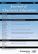 Journal of Character Education Volume 15 Issue 2 2019