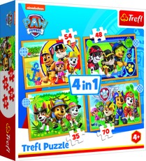 TREFL PAW PATROL 4 dėlionių rinkinys „Šuniukas-patrulis“