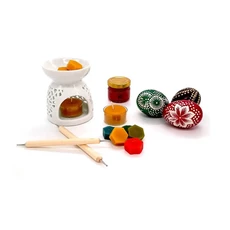 Kiaušinių marginimo rinkinys (su spalvotu vašku)