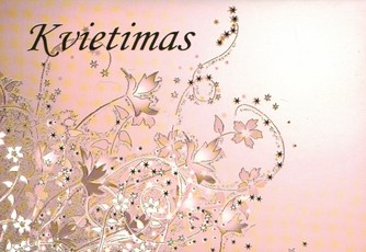 Dvigubas atvirukas - kvietimas