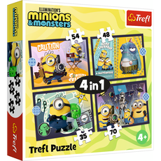 TREFL MINIONS 4 dėlionių rinkinys „Minions“