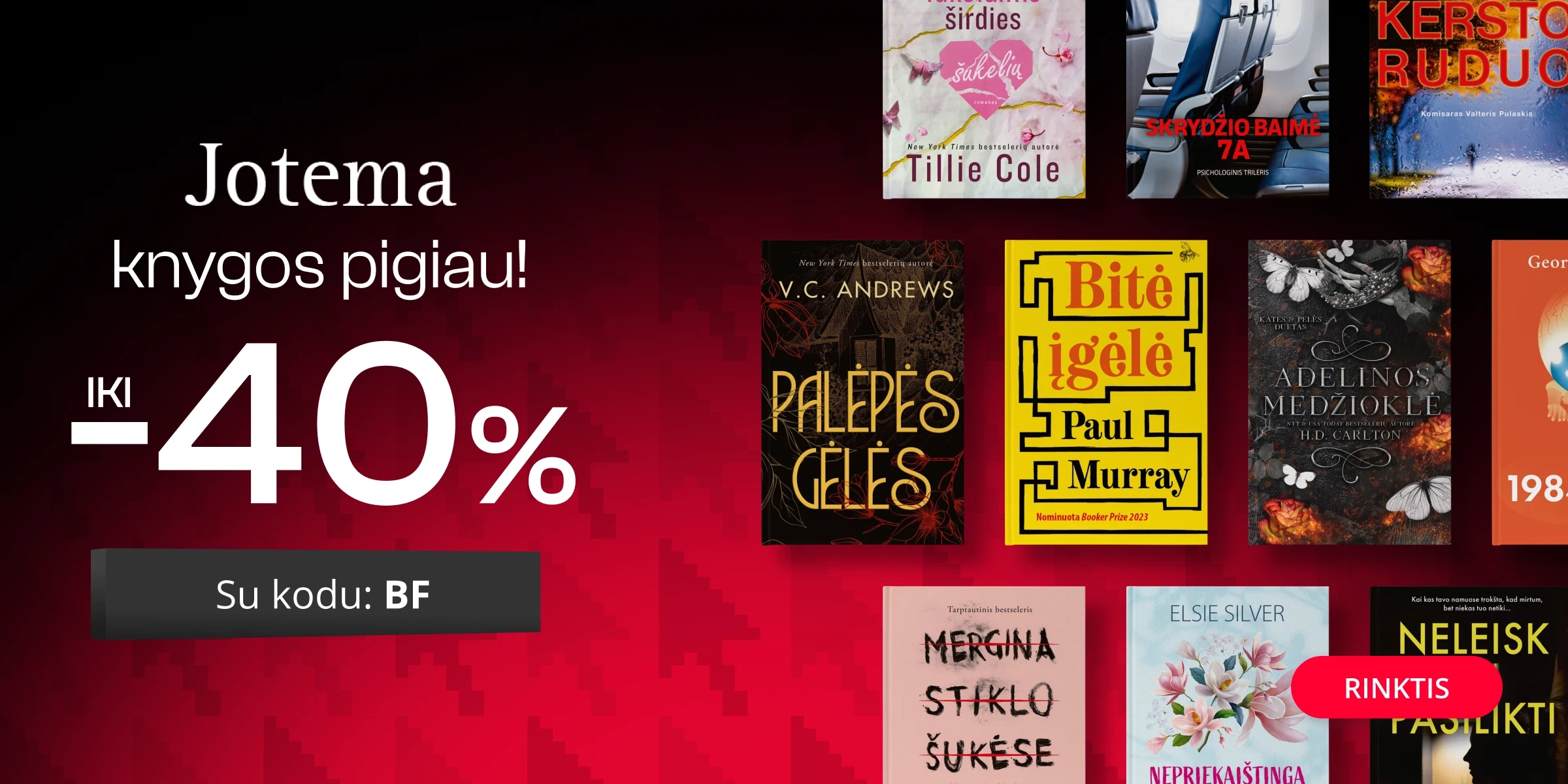 Leidyklos JOTEMA knygoms iki -40% extra nuolaidos!