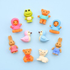 IWAKO trintukas-dėlionė „Teddy Bear, Rabbit and Dog“