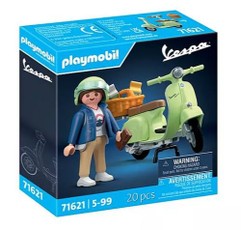 Figūrėlių rinkinys "Vespa" 71621 1969 m. Vespa 150 Sprint Veloce, šviesiai žalia