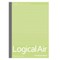 Lengva užrašų knygelė „Logical Air“ A5, langeliais 5 mm, žalia