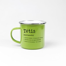 Metalinis puodelis „Tėtis“, žalias, 300 ml