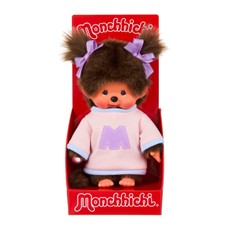 MONCHHICHI Pliušinė beždžionėlė su megztuku, 20 cm