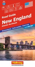 Hallwag Strassenkarte USA, New England 1:1 Mio.