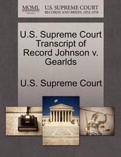 U.S. Supreme Court Transcript of Record Johnson V. Gearlds