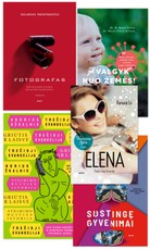 Penkių knygų su defektais rinkinys: Fotografas + (Ne)valgyk nuo žemės + Trečioji evangelija + Vestuvių fėjos. Elena + Sustingę gyvenimai