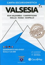 Valsesia Sud Ovest 1 : 25.000