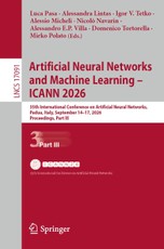 Artificial Neural Networks and Machine Learning - ICANN 2026