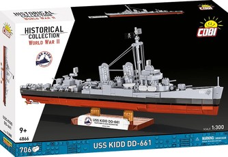 BRICKS konstruktorius – karinis laivas USS Kidd DD-661
