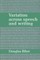 Variation Across Speech and Writing