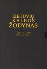 Lietuvių kalbos žodynas I-XX, 1942-2002 elektroninis leidimas