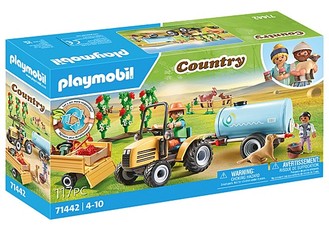 PLAYMOBIL COUNTRY Traktorius su priekaba ir vandens cisterna 71442