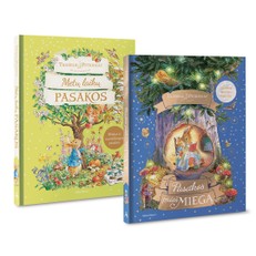 Beatrix Potter įkvėptų pasakų 2 knygų rinkinys: Triušelis Petriukas ir jo pasaulis. Metų laikų pasakos +  Triušelis Petriukas. Pasakos prieš miegą