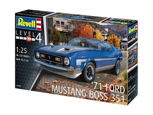 Plastikinis automobilio modelis Ford Mustang Boss 351 (1971), mastelis 1:25
