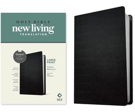 NLT Large Print Thinline Reference Bible, Filament Enabled Edition (Red Letter, Leatherlike, Black)