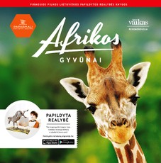Afrikos gyvūnai. Papildytos realybės knyga