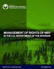Management of Rights-of-Way in the U.S. Department of the Interior