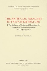 The Artificial Paradises in French Literature