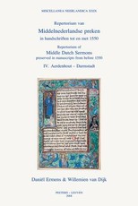 Repertorium of Middle Dutch Sermons Preserved in Manuscripts from Before 1550 / Repertorium Van Middelnederlandse Preken in Handschriften Tot En Met 1550 (IV-VII)