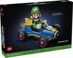 Super Mario 72050 Mario Kart – Luigi ir Mach 8 konstruktorius