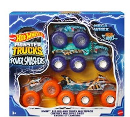 Monster Trucks automobilių rinkinys 6 ratų sunkvežimiai