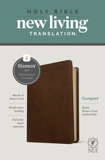 NLT Compact Bible, Filament Enabled Edition (Red Letter, Leatherlike, Rustic Brown)
