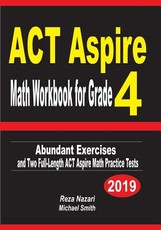 ACT Aspire Math Workbook for Grade 4